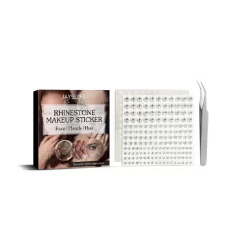 Jaysuing Rhinestone Makeup Sticker for Face Hand Hair Jaysuing Rhinestone Makeup Sticker for Face Hand Hair