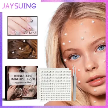 Jaysuing Rhinestone Makeup Sticker for Face Hand Hair Jaysuing Rhinestone Makeup Sticker for Face Hand Hair