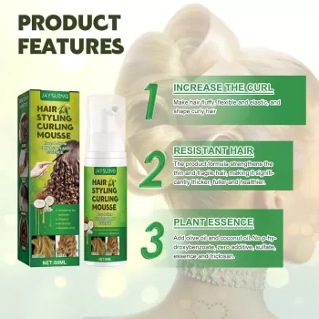 Jaysuing Hair Styling Curling Mousse Jaysuing Hair Styling Curling Mousse