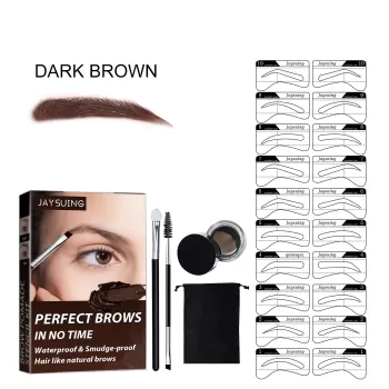 Jaysuing Eyebrow Stamp Stencil Kit for Bushy Eyebrows Jaysuing Eyebrow Stamp Stencil Kit for Bushy Eyebrows