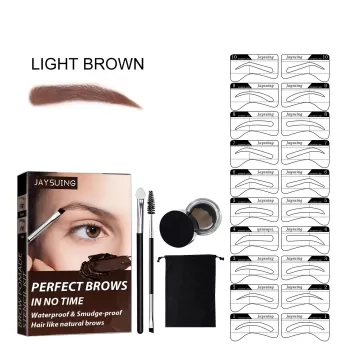 Jaysuing Eyebrow Stamp Stencil Kit for Bushy Eyebrows Jaysuing Eyebrow Stamp Stencil Kit for Bushy Eyebrows