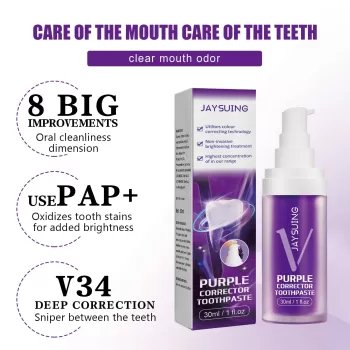 Jaysuing Purple Corrector Toothpaste Whitening Jaysuing Purple Corrector Toothpaste Whitening