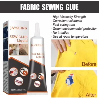 Jaysuing Sew Glue Clothes Fabric Leather Sew Drying Glue Liquid Jaysuing Sew Glue Clothes Fabric Leather Sew Drying Glue Liquid