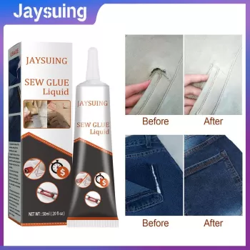Jaysuing Sew Glue Clothes Fabric Leather Sew Drying Glue Liquid Jaysuing Sew Glue Clothes Fabric Leather Sew Drying Glue Liquid